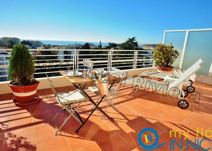 ApartHotel Riviera - Nice Cimiez - Luxueux Loft Appartement - Sea View - 2 Larges Terrasses - Esprit Penthouse - 2 Pièces - Terrasse Loft Cimiez